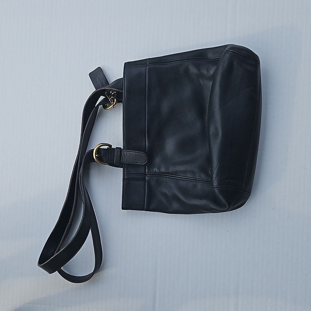 Black Leather Coach 4157 Soho Buckle Bag
